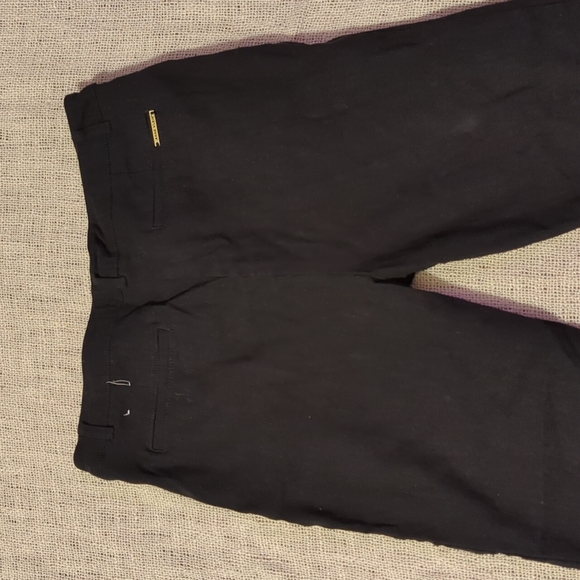 Anne Klein Black Pants with Gold zippers - Picture 6 of 9